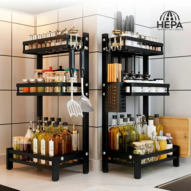 hepa importaciones,hepa import,hepa,uruguay,al fuego,organizador,rack,estante,estantería,especiero,condimentos,guardar,almacenar,ahorrar espacio,ganar espacio,cocina,para cocina,cocinar,muebles,lavaplatos,escurridor,vajilla,set