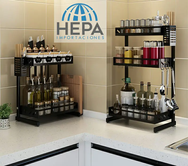 hepa importaciones,hepa import,hepa,uruguay,al fuego,organizador,rack,estante,estantería,especiero,condimentos,guardar,almacenar,ahorrar espacio,ganar espacio,cocina,para cocina,cocinar,muebles,lavaplatos,escurridor,vajilla,set